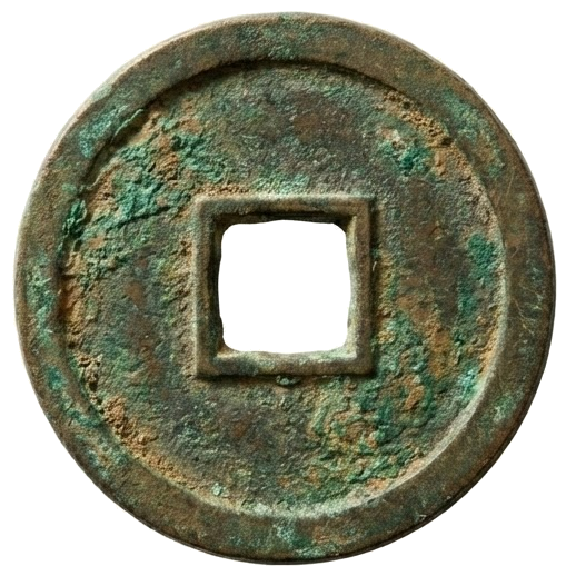 Yin side of I Ching coin - without characters